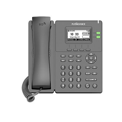 Telefone IP FlyingVoice P20 Wi-Fi 2.4GHz 2 Contas SIP Áudio HD